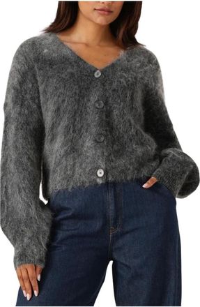 Gestuz Truien & Vesten, Dames, Grijs, M, Dames Truien & vesten Gzdebbie Cardigan