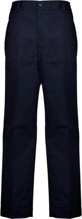 Moncler Rechte broeken - Heren - Straight fit broeken - Blauw - XL - Katoen - Broeken