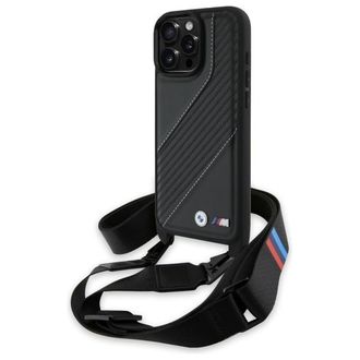 OEM Bmw Bmhcp16x23pscck Iphone 16 Pro Max 6.9 Negro/negro Estuche R&iacute;gido M Edition Carbon Stripe & Strap