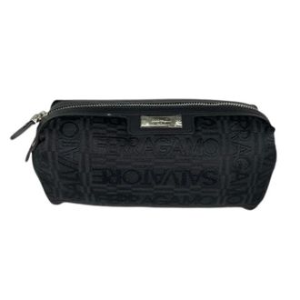 Ferragamo Pre-owned Clutches, female, Black, Size: ONE SIZE Pre-owned Canvas Pouch