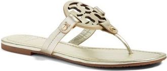 Tory Burch Miller Thong Sandal in Spark Gold at Nordstrom, Size 5.5