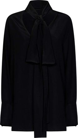 Givenchy Black Silk Cr? de Chine Blouse