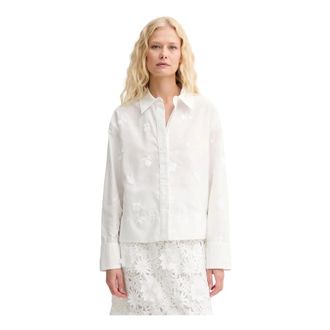 Munthe Dames, Blouses & Shirts, Wit, Maat: M Poliester