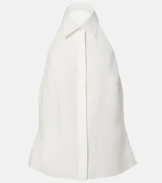 Ralph Lauren Collection Eldred halterneck linen top