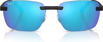 Ray-Ban Sunglasses Rb4470 Ch 601 Sa1 Sand Black/Blue Unisex Polarized