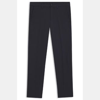 HUGO BOSS Mens Boss T Commuter Regular-Fit Trousers in Dark Blue