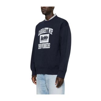 Carhartt Work in Progress Hoodies & sweatvesten, Heren, Blauw, S, Katoen, 1989 Winners Sweat