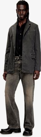Diesel Mens Denim Trousers D-Eeper-Ra Grey Cotton