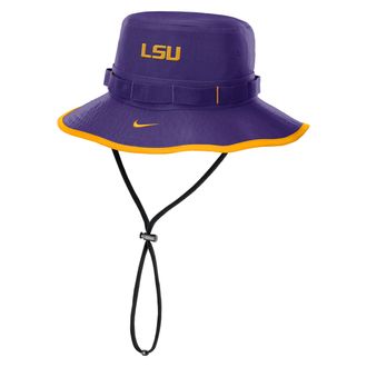 Nike LSU Tigers On-Field Apex Boonie Nike Mens Dri-FIT College Bucket Hat in Purple | NC1B51LLSN-NF0