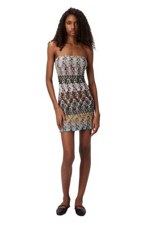 Missoni Mini Dress In Striped Embroidered Lace in Multicoloured at Nordstrom, Size 38 It