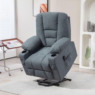 HOMCOM Riser & Recliner Chair w/ Remote, Lift Chair for Elderly in Grey