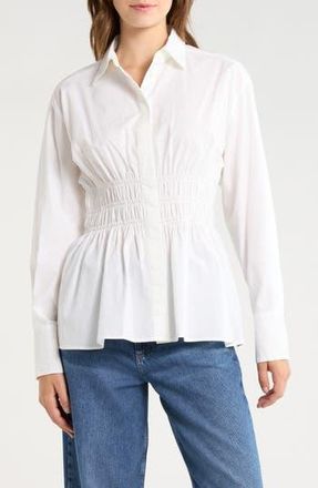 Rag & Bone Sly Poplin Shirt in White at Nordstrom Rack, Size X-Large