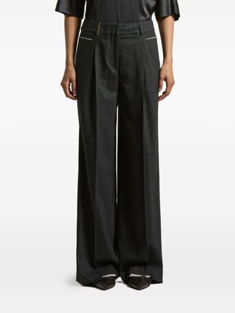 PESERICO Pantaloni con pieghe - Nero