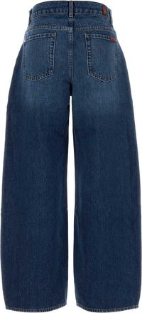 7 For All Mankind Womens Jeans Bonnie Denim Blumedio Exterior: Cotton