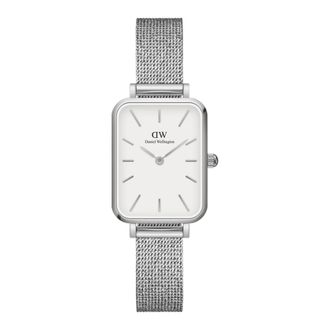 Daniel Wellington Elegante Ros&eacute;gouden Quadro Dameshorloge - Dames - Horloges - Grijs - ONE Size - Accessoires