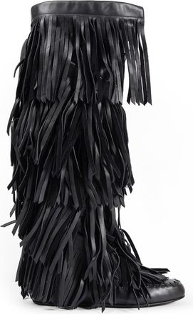 Ann Demeulemeester Aala Soft Fringe Boots