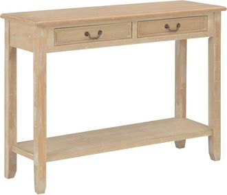 vidaXL Mesa Consola De Madera 110x35x80 Cm Vidaxl