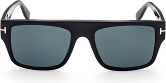 Tom Ford Stijlvolle zonnebril Ft 0907 Dunning-02 - Heren - Zonnebrillen - Zwart - 55 MM - Accessoires