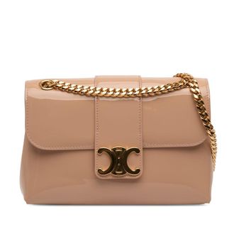 Celine Pre-owned Celine Teen Patent Triomphe Victoire Chain Shoulder Bag Ladies PY7MG4S46IFGQAYV