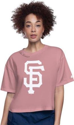 Starter Womens Starter Pink San Francisco Giants Play the Ball Boxy Cropped T-Shirt at Nordstrom, Size Xx-Large