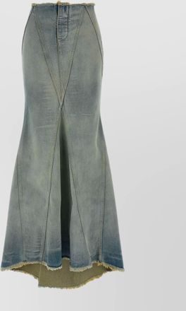 Off-white high waist skirt featuring panel detailing