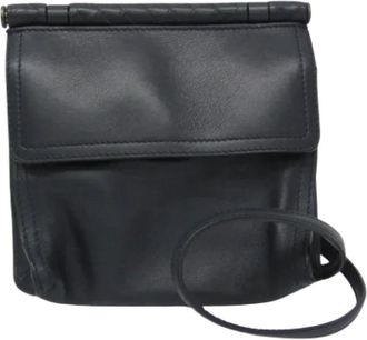 Bottega Veneta Tweedehands leren schoudertassen - Dames - Vintage Schoudertas - Blauw - ONE Size - Vintage