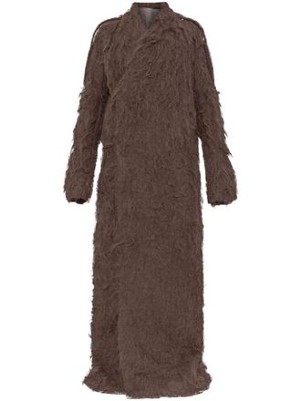 Rick Owens Jas met geborstelde afwerking - Bruin