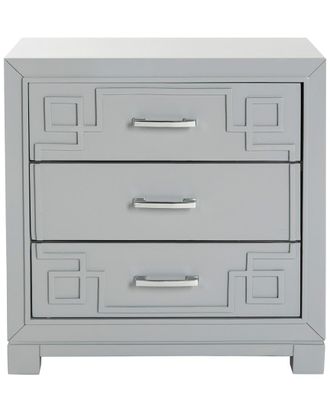 Safavieh Raina Three Drawer Greek Key Night Stand