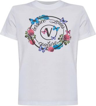 Versace Jeans Couture T-shirt con stampa - Bianco