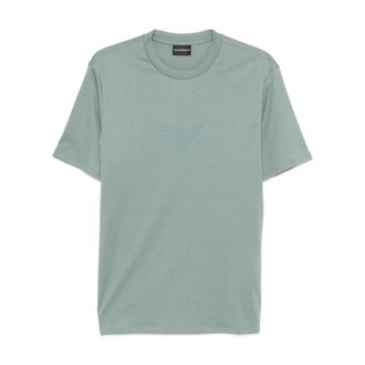 Emporio Armani Eagle Logo T-Shirt - Heren - T-shirts - Groen - 3XL - Tops