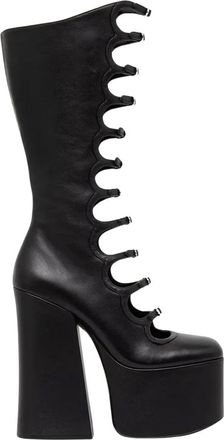Marc Jacobs The Kiki Kniehoge Laars - Dames - Schoenen - Zwart - Maat: 39 EU Zijde