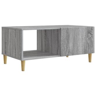 vidaXL Mesa De Caf&eacute; Gris Sonoma 90 X 50 X 40 Cm Madera De Ingenier&iacute;a Vidaxl