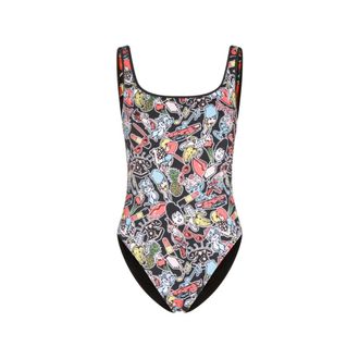 Fiorucci One-piece, female, Multicolor, Size: S Graphic-print Swimsuit