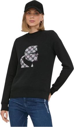 Karl Lagerfeld Sweatshirts - Dames - Sweatshirts - Zwart - M - Hoodies & sweatvesten
