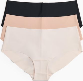 H&M 3er-Pack Unsichtbare Hipster - Beige