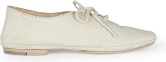 Cortana Ivory Katoenen Oxford Schoenen - Dames - Veterschoenen - Wit - 38 EU - Katoen - Schoenen