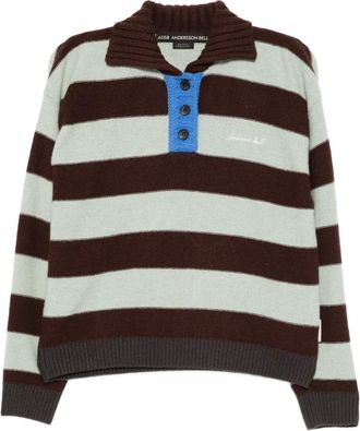 Andersson Bell Polotop met geborduurd logo - Bruin