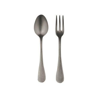 Mepra Epoque Serving Set - 2 Pieces in Pewter Black Gold at Nordstrom
