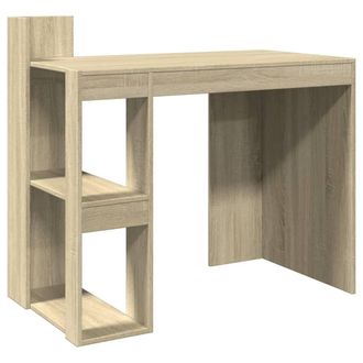 Berkfield Home Office Desk Sonoma Oak 103.5x56.5x94 cm Engineered Wood in Light Brown