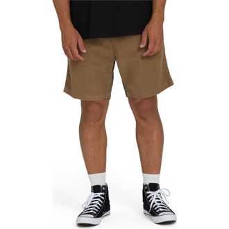 Billabong Larry Layback Cotton Corduroy Shorts in Vintage Khaki at Nordstrom, Size X-Large