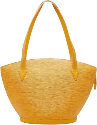 Louis Vuitton Epi Yellow Leather Shoulder Bag Tote Bag (Pre-Owned)