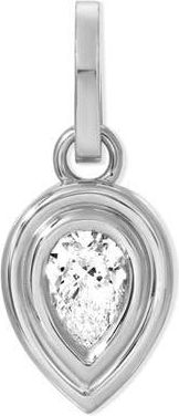 Adina Reyter Groovy Diamond Pear Charm in Silver at Nordstrom