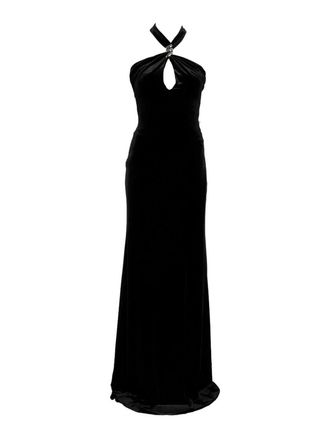 Nissa Open-Back Velvet Maxi Dress