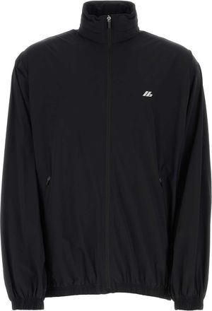 Balenciaga Black Stretch Nylon Windbreaker