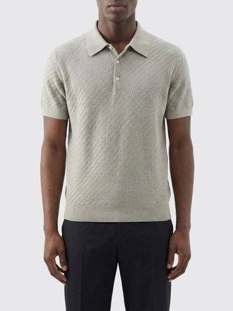 Brioni Polo in maglia di cotone e seta Brioni
