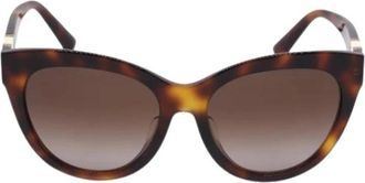 Valentino Pre-owned Accessories, female, Brown, Size: ONE SIZE Pre-owned Vlogo Cat-Eye Sunglasses