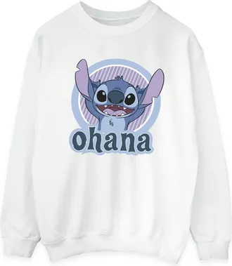 Disney Dames/Dames Lilo And Stitch Ohana Cirkel Sweatshirt (Wit)