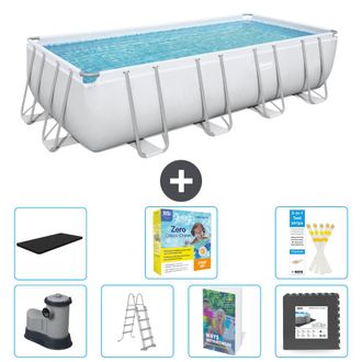 Bestway Piscina Bestway Power Steel Rectangular - 549x274x122 Cm - 8-piezas S607
