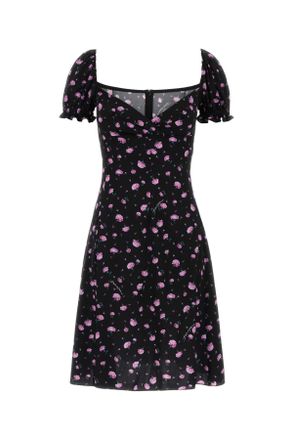 Dolce & Gabbana Printed Stretch Silk Mini Dress