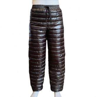 Herno Womens Nylon Ultralight Trousers In Fondente